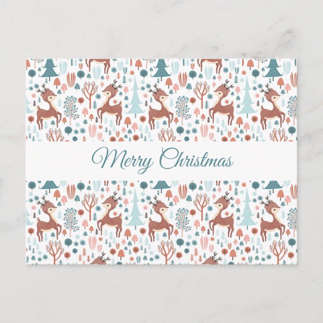 Cartes Pour Fêtes Annuelles Cute Deer (Devant)