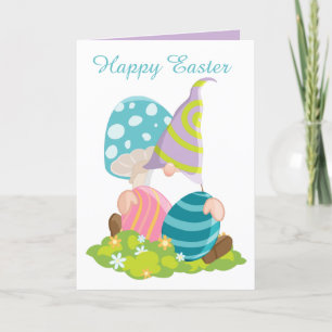 Cartes Pour Fêtes Annuelles Cute Easter egg gnome