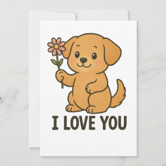 Cartes Pour Fêtes Annuelles Cute I Love You