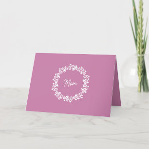 Cartes Pour Fêtes Annuelles Cute Moderne Minimaliste Coeurs Mère Fête des Mère