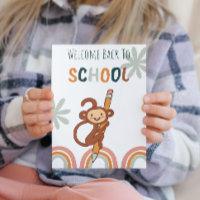 Cute Monkey Retour à l'école
