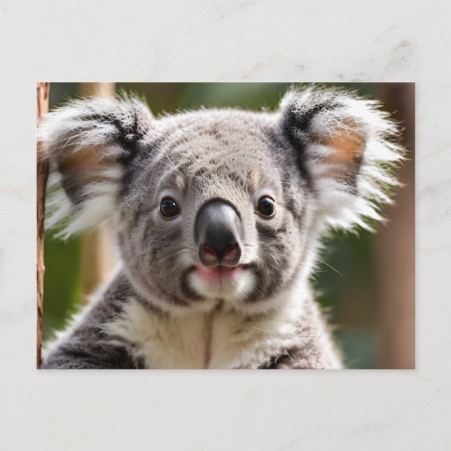 Cartes Pour Fêtes Annuelles Cute Ours Koala (Devant)