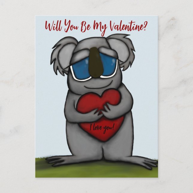 Cartes Pour Fêtes Annuelles Cute Ours Koala (Devant)