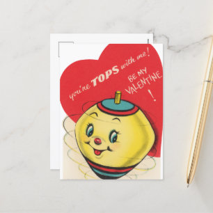 Cartes Pour Fêtes Annuelles Cute retro vintage haut Valentine