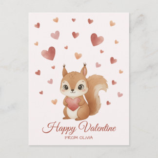 Cartes Pour Fêtes Annuelles Cute Squirrel with Heart Valentine's Day