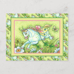 CARTES POUR FÊTES ANNUELLES CUTE ST. LA JOURNÉE DE PATRICK VOLANT IRLANDAIS PO