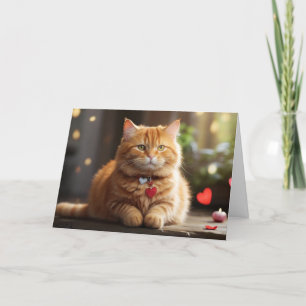 Cartes Pour Fêtes Annuelles Cute Valentine's Day Chat