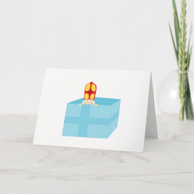 Cartes Pour Fêtes Annuelles Cutieful Kids Art Drôle St Nicholas Sinterklaas (Devant)