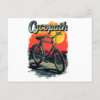 Cartes Pour Fêtes Annuelles Cycopath : Conception du vélo couché de soleil