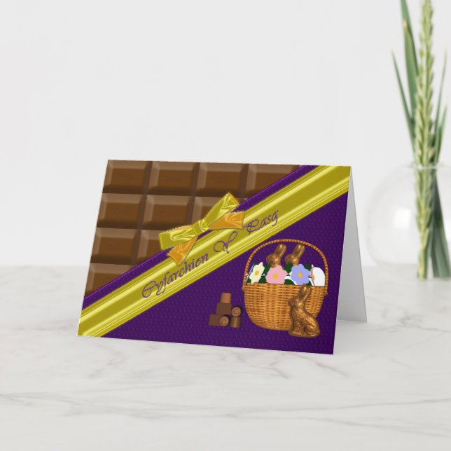 Cartes Pour Fêtes Annuelles Cyfarchion Y Pasg, salutations de Pâques, Gallois (Devant)