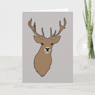 Cartes Pour Fêtes Annuelles Cyril the Tag Grey Greetings Card d'Anna Bush