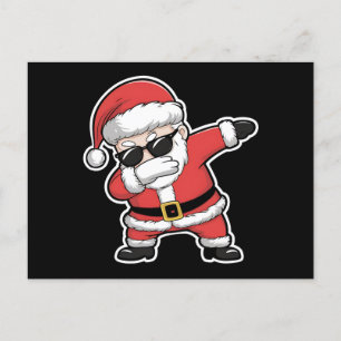 Cartes Pour Fêtes Annuelles Dabbing Père Noël Xmas Lumières Enfants Cadeaux de