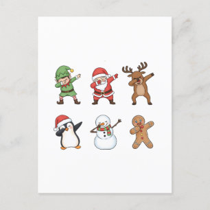 Cartes Pour Fêtes Annuelles Dabing Noël Père Noël Penguin Rudolph Snowman