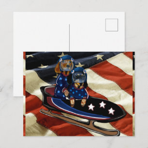 CARTES POUR FÊTES ANNUELLES DACHSHUND 