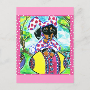 Cartes Pour Fêtes Annuelles Dachshund de Pâques