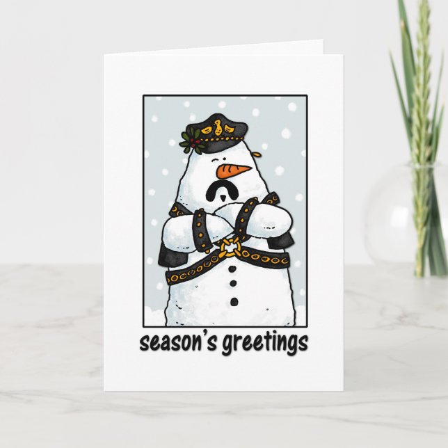 Cartes Pour Fêtes Annuelles daddy snowman (Devant)