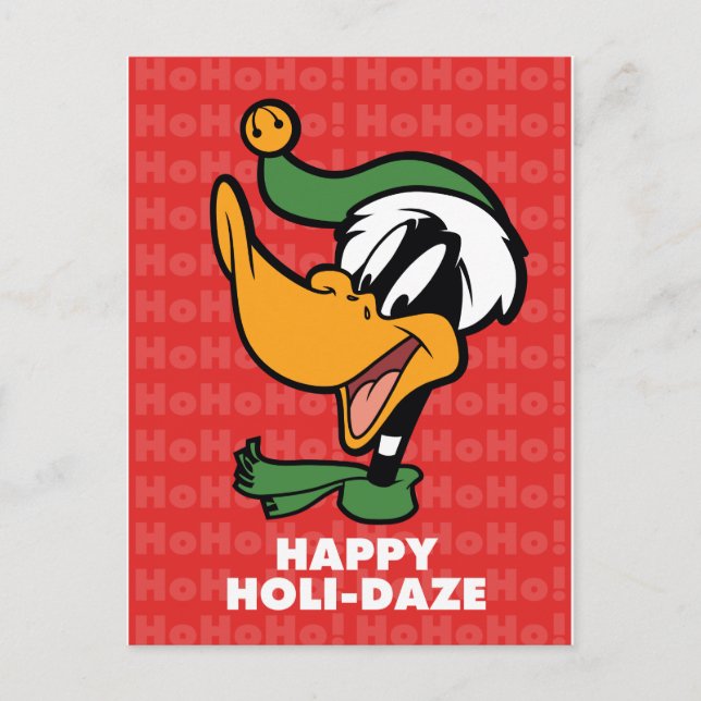 Cartes Pour Fêtes Annuelles DAFFY DUCK™ "Happy Holi-Daze" (Devant)