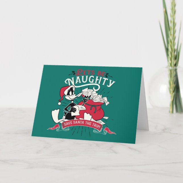 Cartes Pour Fêtes Annuelles DAFFY DUCK™ - Soyons vilains (Devant)