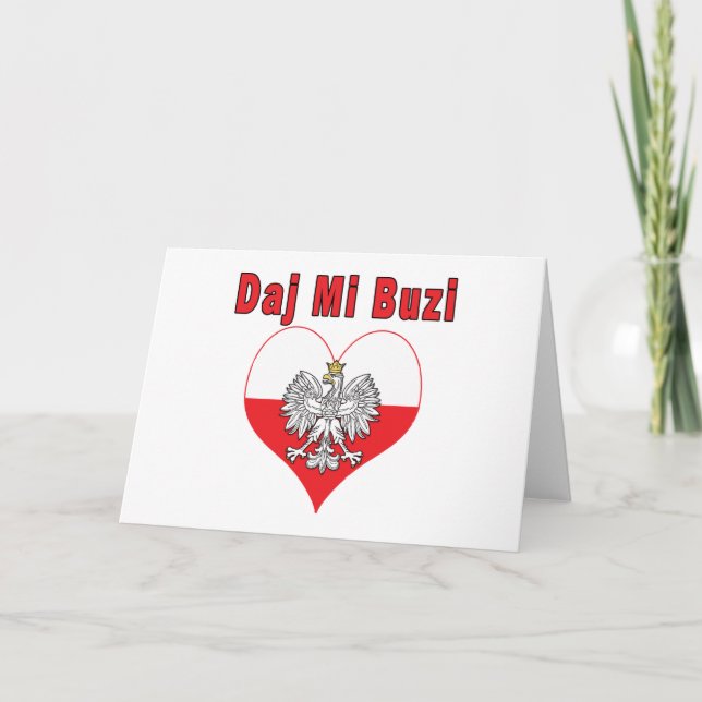 Cartes Pour Fêtes Annuelles Daj Mi Buzi Eagle Heart (Devant)