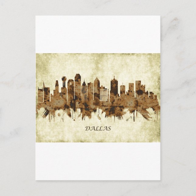 Cartes Pour Fêtes Annuelles Dallas Texas (Devant)