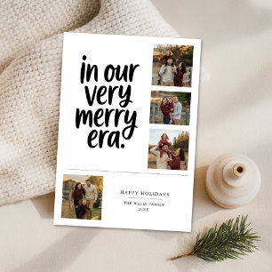 Cartes Pour Fêtes Annuelles Dans notre très joyeux âge Famille 4 Photo Noël