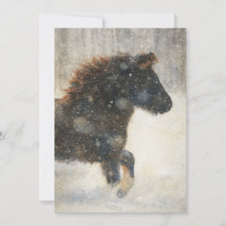 Cartes Pour Fêtes Annuelles Danse à travers la neige