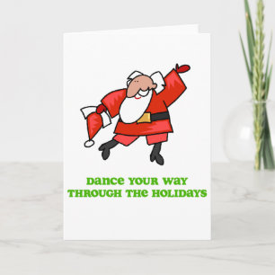 Cartes Pour Fêtes Annuelles Danse de DanceChick Père Noël