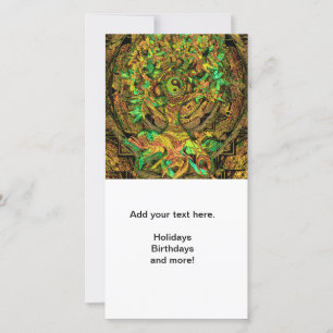 Cartes Pour Fêtes Annuelles Danse Mandala Tree of Life