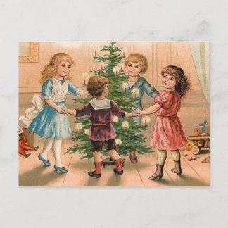 Cartes Pour Fêtes Annuelles Danser autour de l'arbre de Noël
