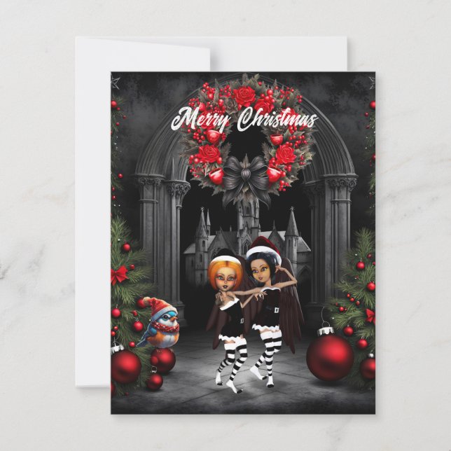 Cartes Pour Fêtes Annuelles Danser pour Noël (Devant)