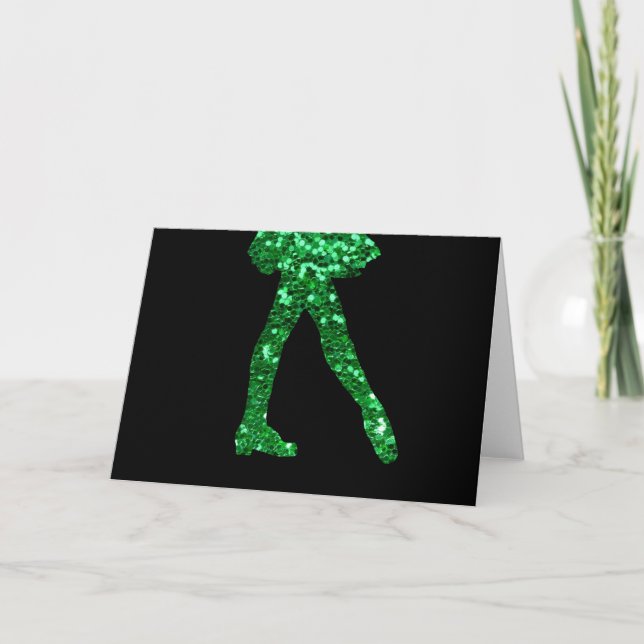 Cartes Pour Fêtes Annuelles Danseur irlandais (Devant)