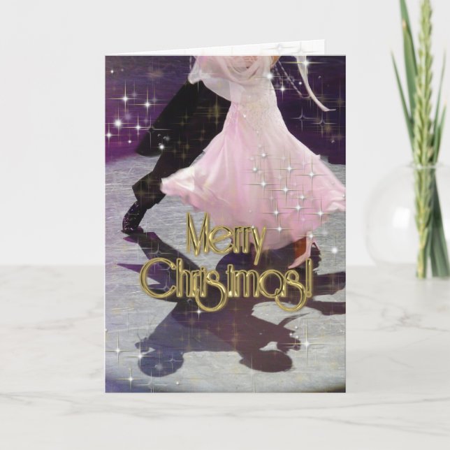Cartes Pour Fêtes Annuelles Danseurs de Joyeux Noël PERSONNALISÉS (Devant)
