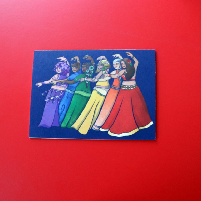 Cartes Pour Fêtes Annuelles Danseurs du ventre (Créateur téléchargé)