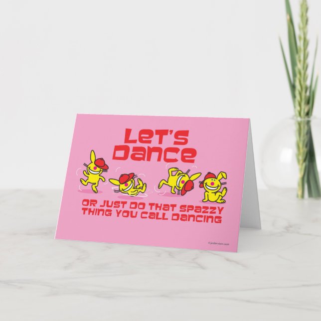 Cartes Pour Fêtes Annuelles Dansons (Devant)