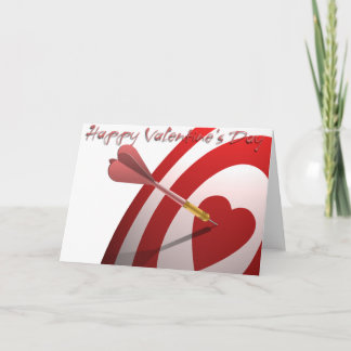 Cartes Pour Fêtes Annuelles Dart et coeur