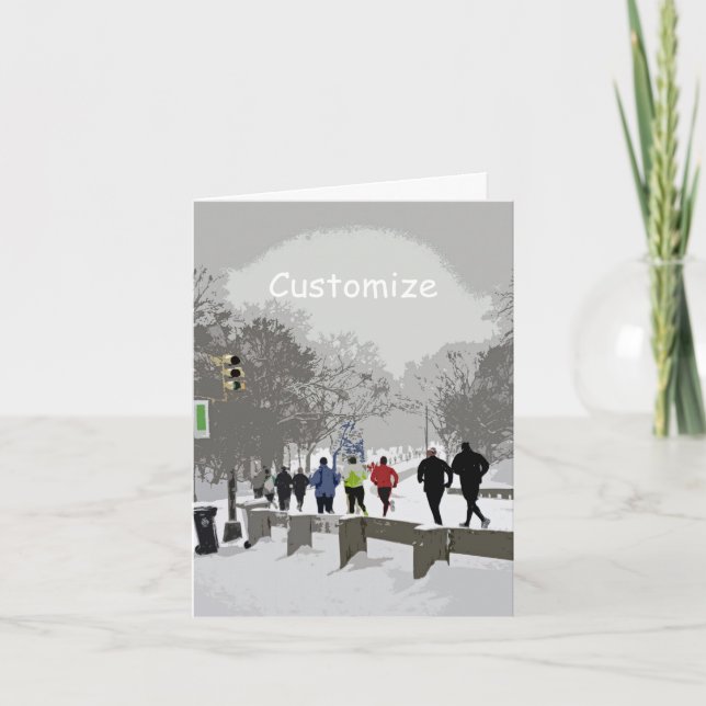 Cartes Pour Fêtes Annuelles Dashing for the Holidays (Devant)