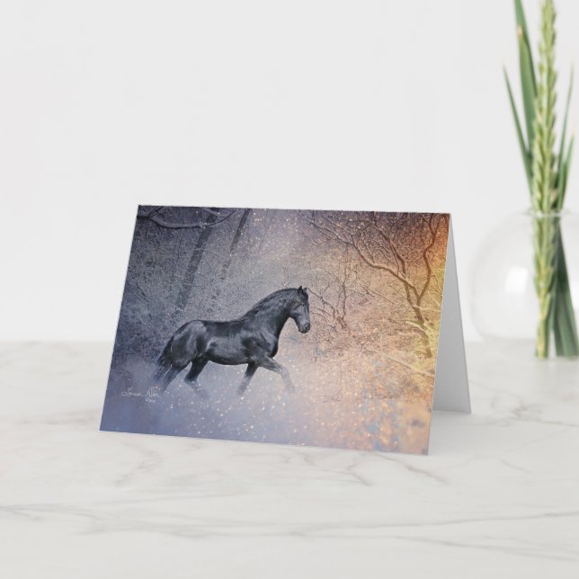 Cartes Pour Fêtes Annuelles Dashing Through the Snow (Devant)
