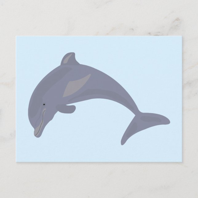 Cartes Pour Fêtes Annuelles Dauphin dans la mer (Devant)