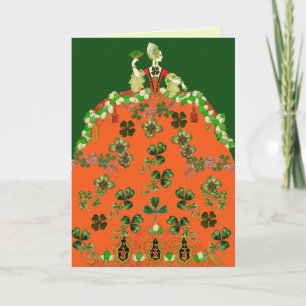 Cartes Pour Fêtes Annuelles DAY ORANGE ET SHAMROCK St. Patricks