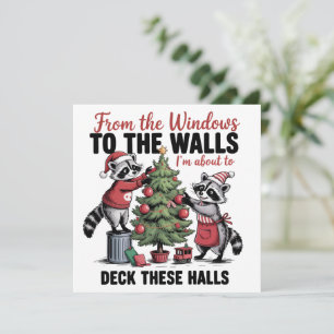 Cartes Pour Fêtes Annuelles De la fenêtre aux murs, c'est Noël que je vais fai