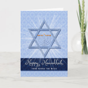 Cartes Pour Fêtes Annuelles De l'autre côté des Miles sur Hanoukka Star de Dav