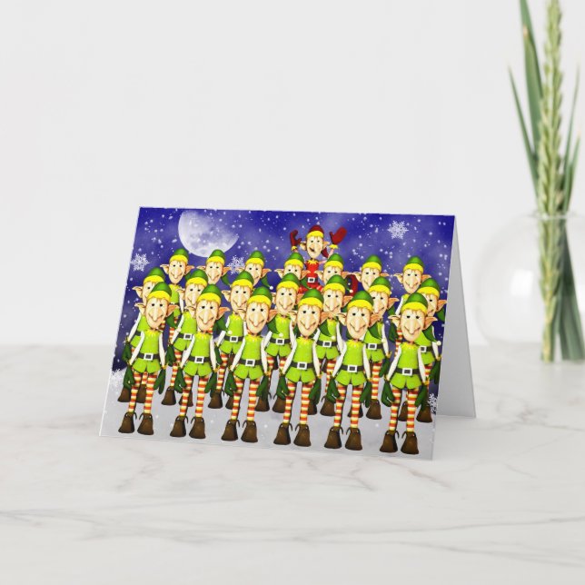 Cartes Pour Fêtes Annuelles De notre famille à votre famille à noël (Devant)