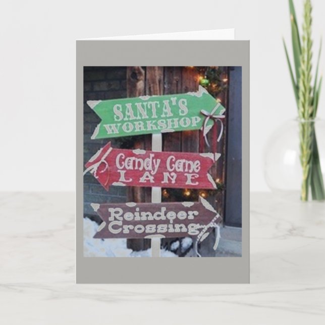 CARTES POUR FÊTES ANNUELLES DE NOTRE FAMILLE À VOTRE FAMILLE À NOËL (Devant)