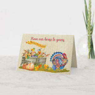 Cartes Pour Fêtes Annuelles De Notre Maison À Votre - Bon thanksgiving