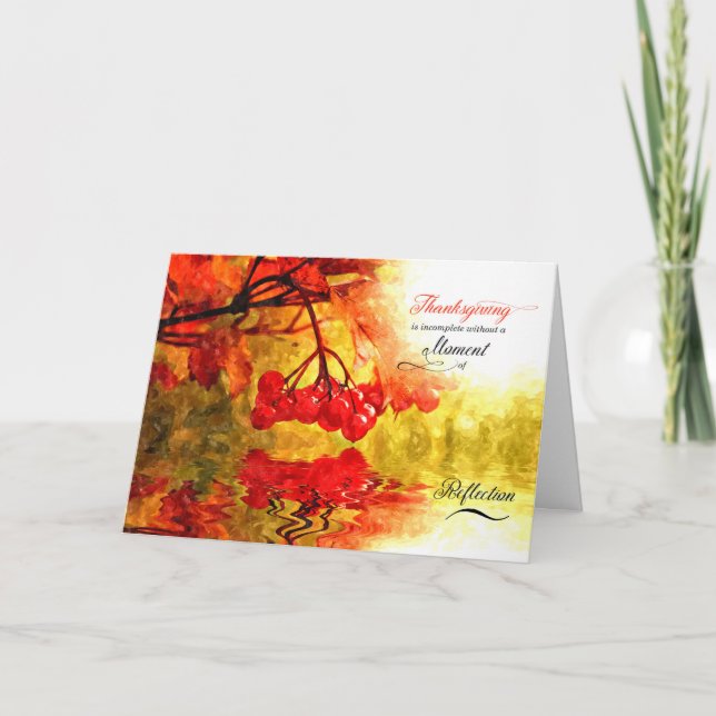 Cartes Pour Fêtes Annuelles de Realtor ou Immobilier Office Thanksgiving (Devant)