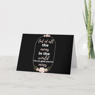 Cartes Pour Fêtes Annuelles De toutes les mamans du monde je suis si heureuse