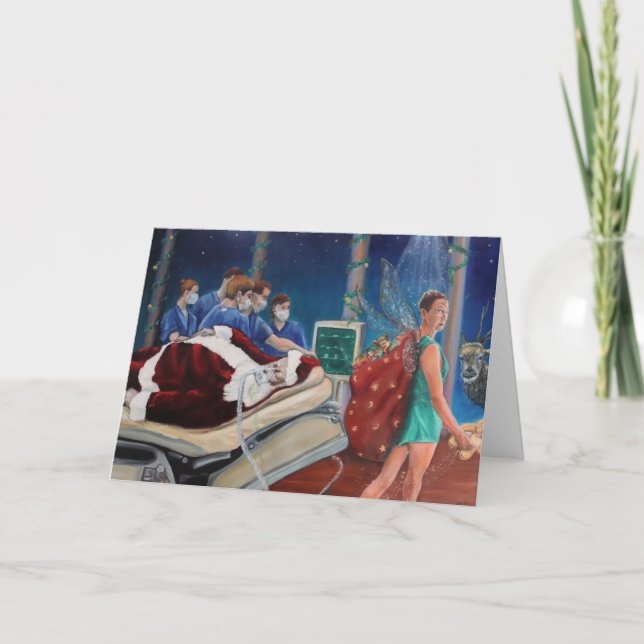 Cartes Pour Fêtes Annuelles Dead Père Noël (Devant)