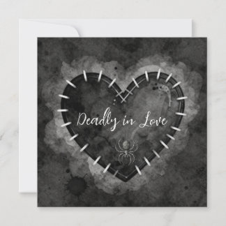 Cartes Pour Fêtes Annuelles "Deadly in Love" Love Card - Wednesday Style