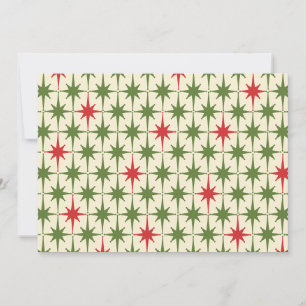 Cartes Pour Fêtes Annuelles Débuts de Noël modernes du Moyen-siècle