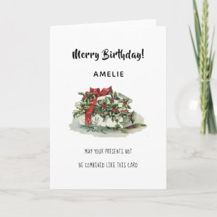 Cartes Pour Fêtes Annuelles Décembre Noël anniversaire drôle jeu